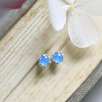 RALULU.SHU健康、長寿、富、成功ネオンブルーアゲートスタッドピアス...