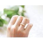 ベビーパール チェーンリング ファランジリング ピンキーリング 14KGF ゴールドフィルド　6月誕生石 ハンドメイド RALULU.SHU