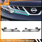 【並行輸入品】 2P ニッサン ムラーノ 2009年-2014年 左+右 サイド フロント ヘッドライト リフレクター パネル グリル カスタム パーツ