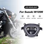 LED ブラック ヘッドライト Halo スズキ ブルバード M109R VZR1800 M90 2006年-2019年