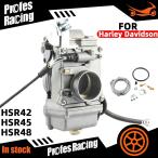 バイク HSR キャブレター Mikuni HSR48 HSR45 HSR42 ポンプer キャブ HSR キャブレター jets ハーレー ダビットソン FLH FLHB バッドボーイ...