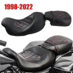 2-Up モーターcycle Driver ロー Prile シート クッション ハーレー ツーリング ストリートグライド ロードキング スペシャル クラシック 1998年-2022年