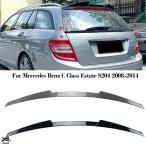 ショッピングmiddle 【並行輸入品】 リア トランク ミドル スポイラー ベンツ C クラス Estate S204 2008年-2014年 センター テール ウィング スポイラー カスタム パーツ