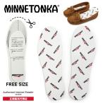 MINNETONKA ミネトンカ 正規販売代理店 正規品 ロゴ インソール INSOLE モノグラム柄【insole white】ホワイト