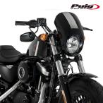 Puig 21084N SEMIFARINGS ANARCHY [BLACK] SPORTSTER FORTY-EIGHT SPECIAL XL1200XS/SPORTSTER 1200 FORTY-EIGHT XL1200X プーチ セミフェアリング