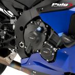 Puig 21518N ENGINE COVER TRACK FOR CHAMPIONSHIP [BLACK] YAMAHA YZF-R1 (15-25) YZF-R1 RACE (24-26) プーチ エンジン ケ−スカバ− FIM承認タイプ