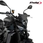 ショッピングGENERATION Puig 22093J NEW GENERATION WINDSHIELD SPORT PLUS [MATT BLACK] YAMAHA MT-09 (24-25) MT-09 SP (24-25) プーチ スクリーン カウル