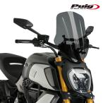 Puig 3775F NEW GENERATION TOURING ADJUSTABLE [DARK SMOKE] DUCATI DIAVEL 1260 (19-23) DIAVEL 1260 S (19-23)プーチ スクリーン カウル