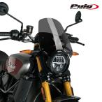 ショッピングGENERATION Puig 3834F NEW GENERATION SPORT [DARK SMOKE] INDIAN FTR 1200 (19-22) FTR 1200S (19-22) FTR 1200 RALLY (19-22) プーチ スクリーン カウル