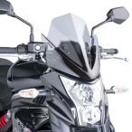 ショッピングGENERATION Puig 5997H NEW GENERATION SPORT [SMOKE] Kawasaki ER-6n (12-16) プーチ スクリーン カウル