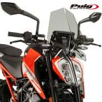 ショッピングGENERATION Puig 9514H NEW GENERATION SPORT [SMOKE] KTM 125 DUKE (17-23) 390 DUKE (17-23) プーチ スクリーン カウル