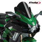 Puig 9704N RACING-SCREEN [BLACK] Kawasaki Ninja H2 SX(18-22) Ninja H2 SX SE(22) Poo-chi экран обтекатель 