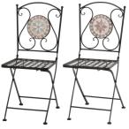 モザイクチェアー 2個セット　星柄 10656　花柄 10658　ガーデニング　送料無料