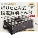 カクセー正規販売店 耐荷重120kg ワイドタイプ 折りたたみ式段差解消ふみ台ワイド 踏み台 DANSADAN DS-01 玄関 車 洗車 折り畳み 花 ガーデン 運動会 母の日