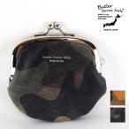 ショッピングがま口 がま口 小銭入れ コインケース バトラーバーナーセイルズ イタリアンレザー 迷彩 日本製 本革 レザー コンパクト カモフラ 国産 Butler Verner Sails