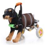 [NABESHI] 小型犬用車椅子 2輪歩行器 犬 犬用 ペット 歩行器 小型犬用 車椅子 補助輪 後足用 歩行補助 (灰色)
