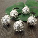 バリ島 癒しの音色 ガムランボール 特大２３ｍｍ シルバー ペンダントトップ 説明カード付 メール便対応可