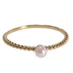 ベビーパールあこや真珠細身の指輪華...