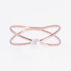 ベビーパールあこや真珠細身の指輪華...