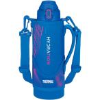 ショッピングサーモス 水筒 サーモス 水筒 真空断熱スポーツボトル 1L ブルーピンク 保冷専用 子供用 ポーチ付き 肩に優しいストラップ FJS-1000F BLP