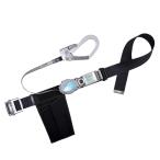 [藤井電工] 新規格 胴ベルト型 2WAY リトラ 巻取式 ロック機構付き ブラック 黒 Lサイズ ベルト長さ 1400mm TB-TRN-59