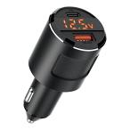seiwa(SEIWA) в машине товар зарядное устройство DC энергия штекер C+A PD65W F344 напряжение отображать aluminium USB Type-A USB Type-