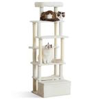 アイリスオーヤマ 収納付きファブリックキャットタワー SFC-157 ホワイト