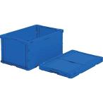 ショッピングトラスコ中山 トラスコ中山(TRUSCO) 薄型折りたたみコンテナ 75L ダークブルー TR-O75B-DB 収納ケース 収納ボックス