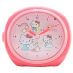 サンリオ 目覚まし時計 アナログ 置き時計 連続秒針 ベルアラーム クロック ハローキティ キティ