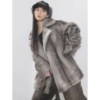 ショッピング毛皮 SALE EMODA エモダ ミディフェイクファーコート 　即日発送