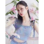 i- Tommy Mary Quant [EATME×MARY QUANT] лента плечо Denim бюстье отправка в тот же день 