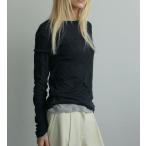 ショッピングSHIRTS ANUKE アンヌーク Layered Sheer Long T-shirts 即日発送