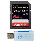 SanDisk 64GB Extreme Pro Memory Card works with Sony Alpha A9, A6000, A5100, A6300, A6500, DSCH300, A5000, A7, A7R II Digital DSLR Camera SD