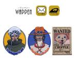 ワンピース ワッペン 刺繍 アイロン キャラクター アップリケ かわいい ONE PIECE ロー エース チョッパー メール便可 爆買