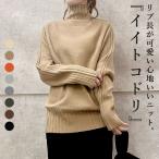 ニット セーター レディース 長袖 秋 冬 黒 おしゃれ ハイネック タートルネック リブ トップス 極暖 [郵3]^t880^