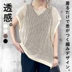 956円 クーポンで！ トップス レディース 半袖 春 夏 黒 白 おしゃれ メッシュ サマーニット 透かし編み 重ね着 [郵1.5]^t996^