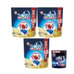 Finish 【まとめ買い】 フィニッシュ 食洗機 洗剤 オールインワン プレミアム パワーボールキューブ 58個 × 3袋 + 試供品付き(食洗機専