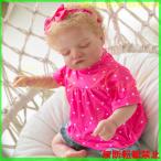 リボーンドール 人形 赤ちゃん リアル 女の子 抱き人形 眠っている ショートヘア ピンク 49センチ