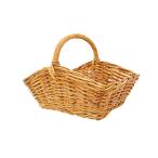  красный ротанг . ротанг пикник корзина угол место хранения корзина ротанг .