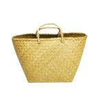 ショッピングカゴバッグ かごバッグ カゴバッグ 軽い 籠 水草 マルシェ L 格子状