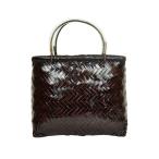 竹製 市場かご たて型M ダークブラウン 竹かごバッグ カゴ