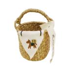  вышивка флаг корзина S Brown шланг × зеленый корзина сумка 