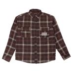 Pass~Port 4 Flowers Flannel Vineyard Shirt - Brown メンズ 長袖シャツ ネルシャツ パスポート