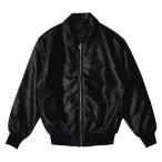 シャカウェア PU LEATHER COLLARED VARSITY JACKET - BLACK レザージャケット メンズ レディース 無地 SHAKA WEAR