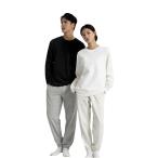  tops тренировочный футболка семья весна осень мужской одноцветный белый чёрный мужской футболка длинный рукав обратная сторона шерсть вырез лодочкой футболка с длинным рукавом простой модный long T вырез лодочкой 