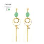 Yahoo! Yahoo!ショッピング(ヤフー ショッピング)樹脂ピアス 樹脂ポスト ニッケルフリー 揺れる ビジュー バー サークル アクセサリー レディース アレルギー対応 かわいい おしゃれ きれいめ スワロフスキー