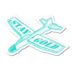 Benny Gold/be колено Gold стикер Glider Mint Sticker ( длина 6cm ширина 8.3cm)