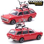 Tarmac Works/ターマックワークス Global64 1/64 ミニカー Datsun Bluebird 510 Wagon With Bike &amp; Rack (レッド)