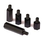 M366B  M3六角柱高さ6mm　ネジ部6mm　黒10本入り