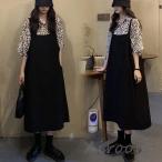 ワンピース2点セットレディース40代マキシワンピース春夏五分袖ブラウスヒョ...